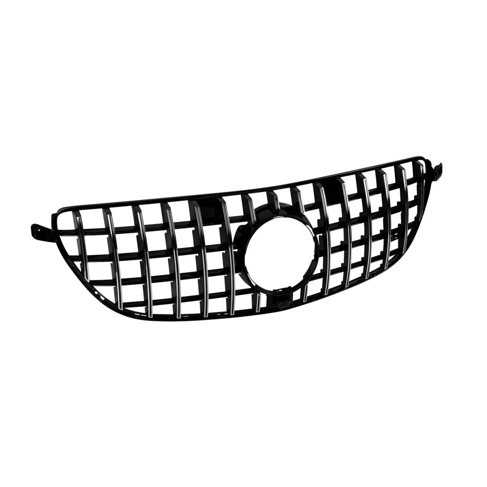 Griglia Anteriore Cromata Nera con Foro Camera per Mercedes GLE W166 2015-2019