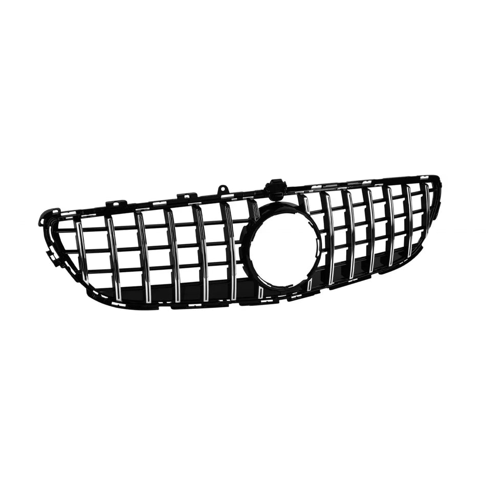 Griglia Anteriore Cromata Nera con Apertura Camera per Mercedes CLS C218