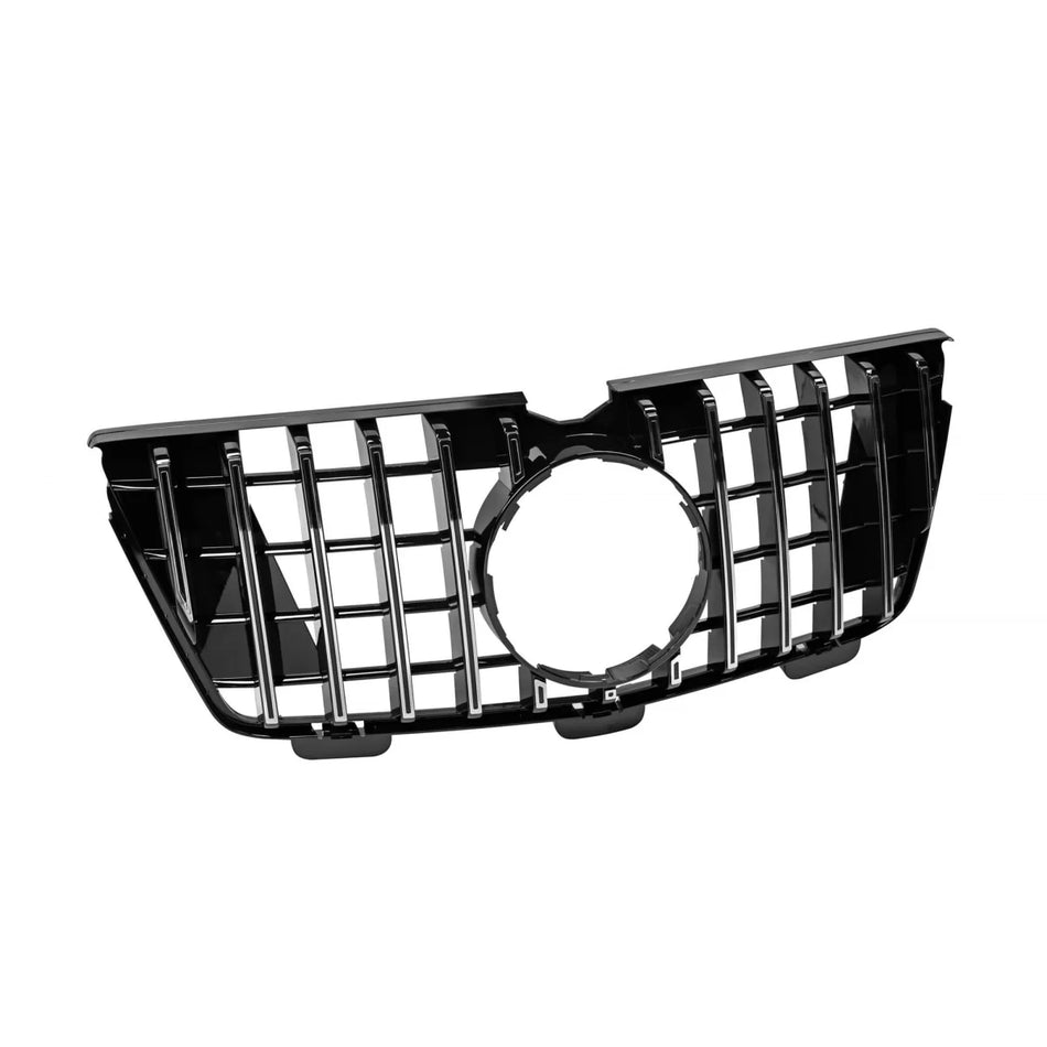 Griglia Cromato Nera GT per Mercedes Gl X164 2007-2009 Paraurti Anteriore