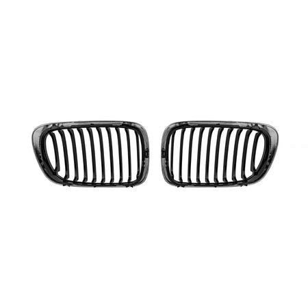 Griglie Cromate Nere Anteriore per BMW Serie 3 E46 Coupe Cabrio 1999-2003
