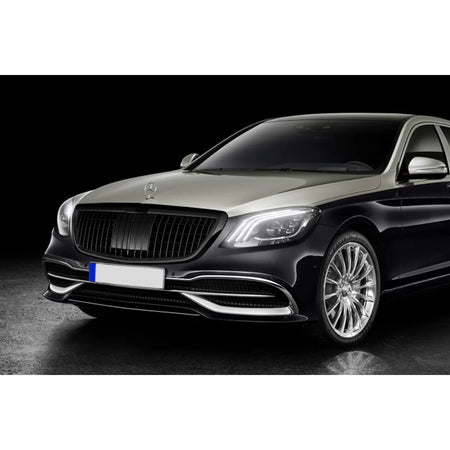 Griglia Anteriore Cromato Nera Maybach per Mercedes Classe S W222 2013-2020