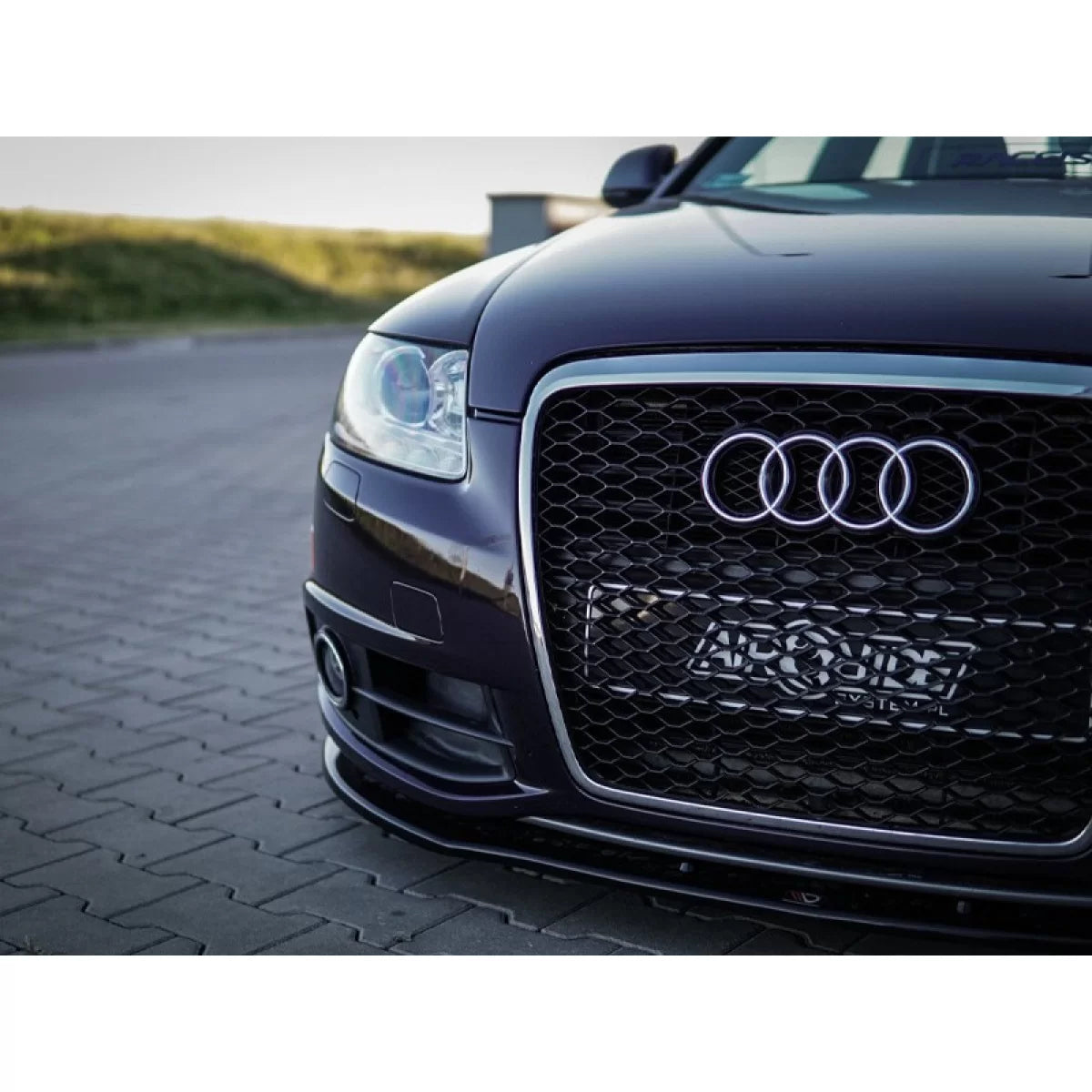 Griglia Anteriore Cromata Nera RS Type per Audi A6 C6 2009-2011