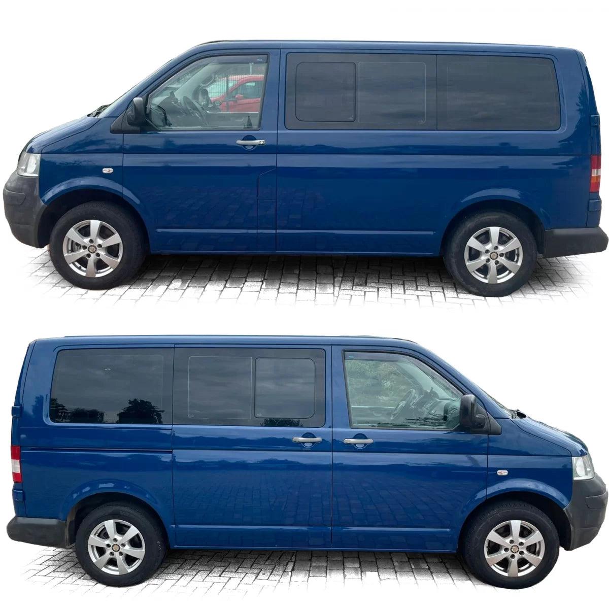 Maniglie Esterne Cromate 3 Pezzi per Volkswagen Bus T5 03-09