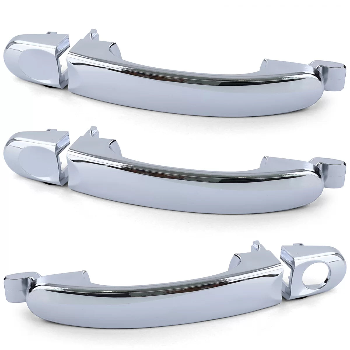 Maniglie Esterne Cromate 3 Pezzi per Volkswagen Bus T5 03-09