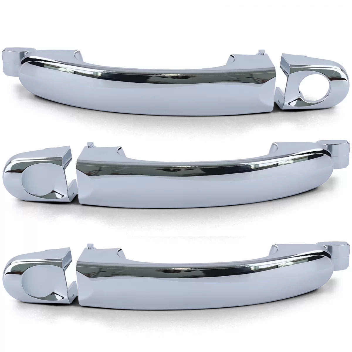 Maniglie Esterne Cromate 3 Pezzi per Volkswagen Bus T5 03-09