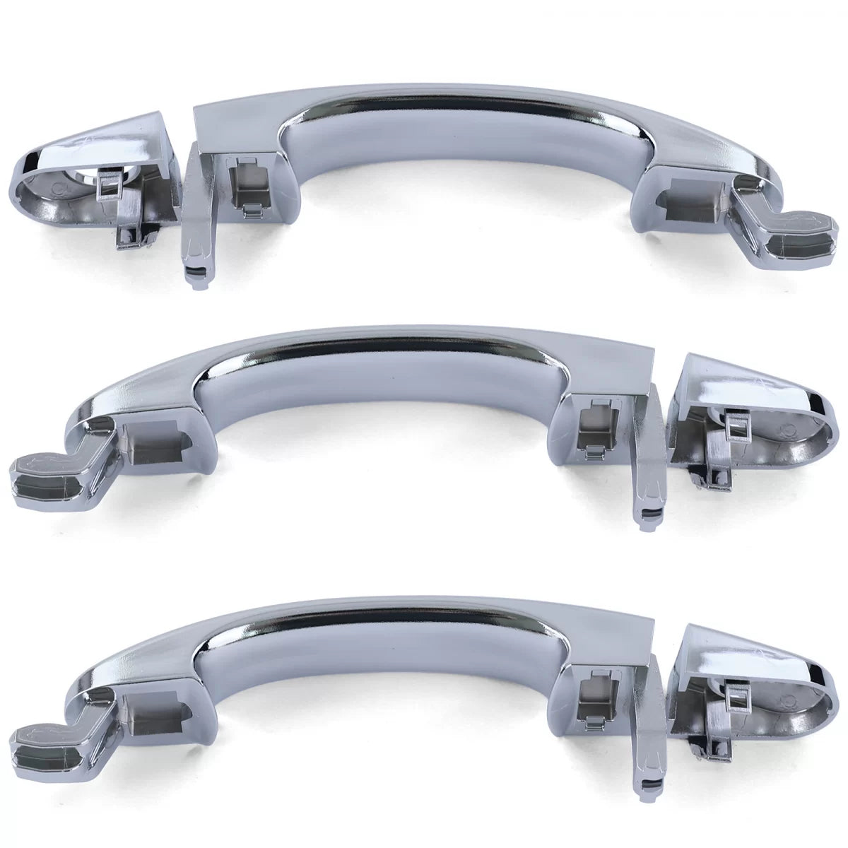 Maniglie Esterne Cromate 3 Pezzi per Volkswagen Bus T5 03-09