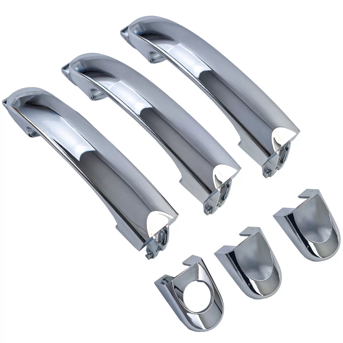 Maniglie Esterne Cromate 3 Pezzi per Volkswagen Bus T5 03-09