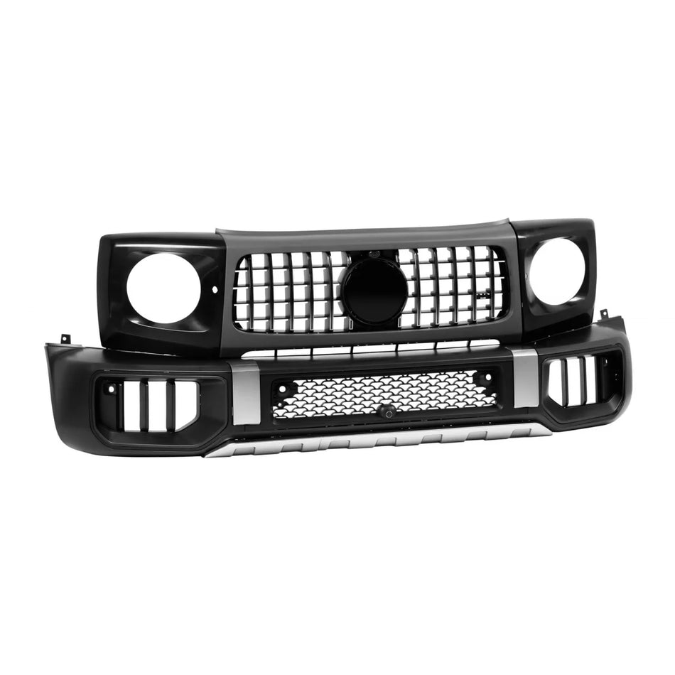 Paraurti Anteriore Cromato con Griglia e Passaruota per Mercedes Classe G W464