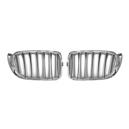 Griglia Anteriore Cromata Grigia per BMW X3 F25 2014-2017 X4 F26 2014-2018