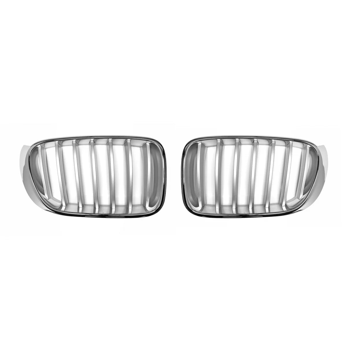 Griglia Anteriore Cromata Grigia per BMW X3 F25 2014-2017 X4 F26 2014-2018