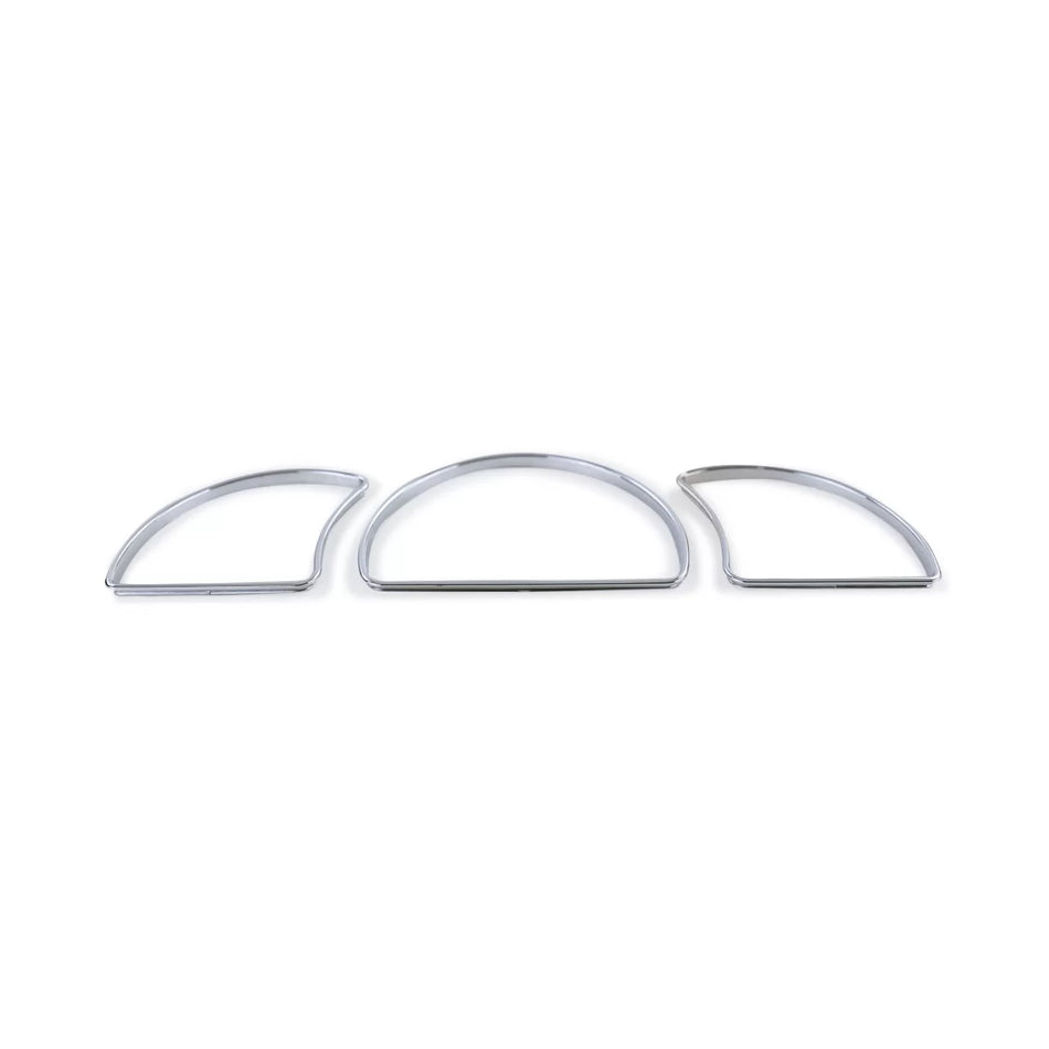Anelli Contagiri Cromati 3 Pezzi Clip-on per Opel Astra F Vectra a
