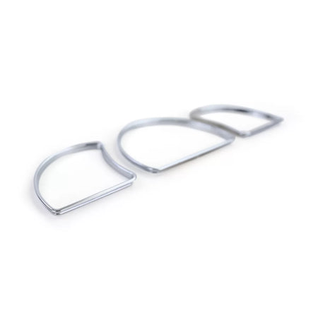 Anelli Contagiri Cromati 3 Pezzi Clip-on per Opel Astra F Vectra a
