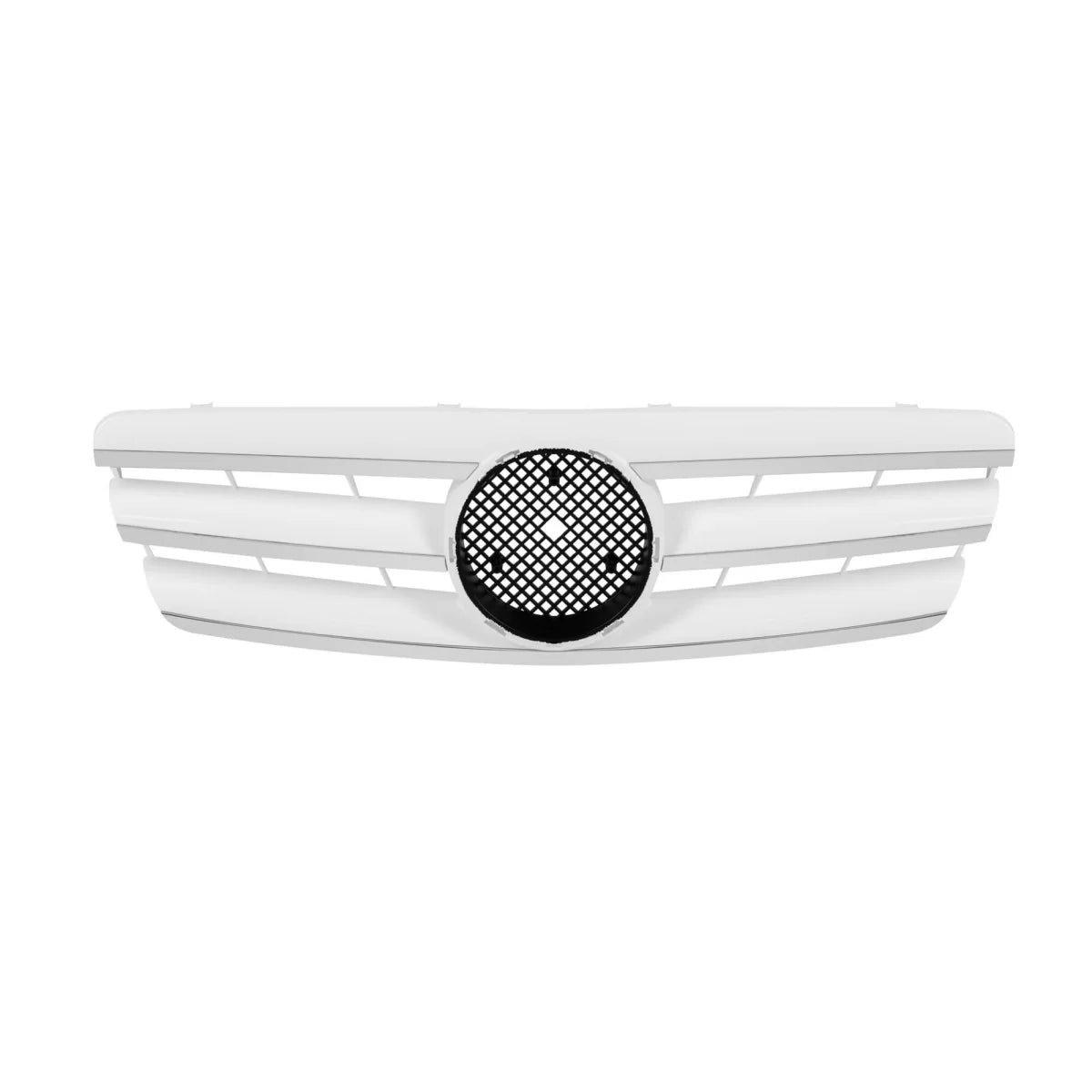 Griglia Cromata Bianca Anteriore per Mercedes Classe C W203 2000-2007