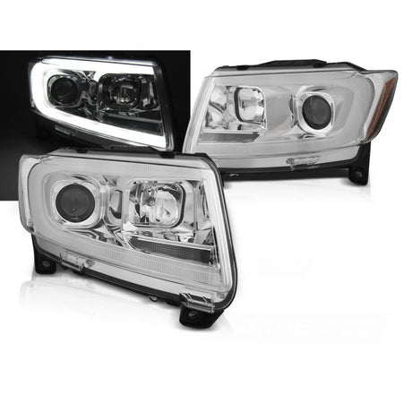 Tubo Luce Cromato Sequenziale per Jeep Grand Cherokee 2011-2013