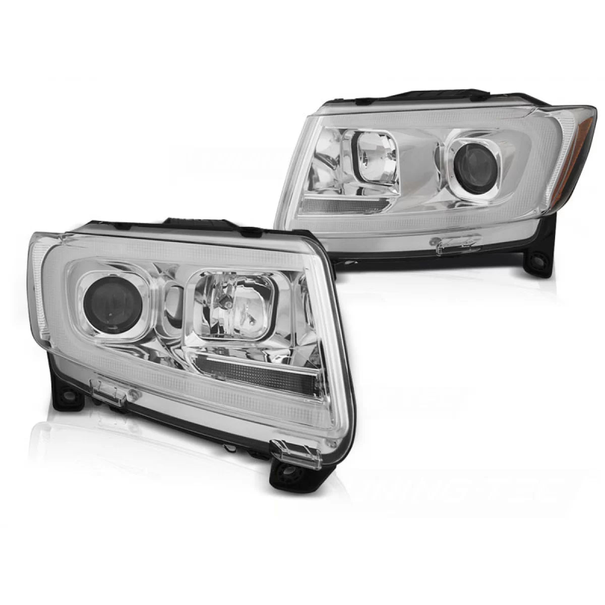 Tubo Luce Cromato Sequenziale per Jeep Grand Cherokee 2011-2013