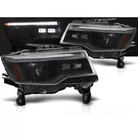 Fanale Tubolare Nero Anteriore Destro Jeep Grand Cherokee 14-21