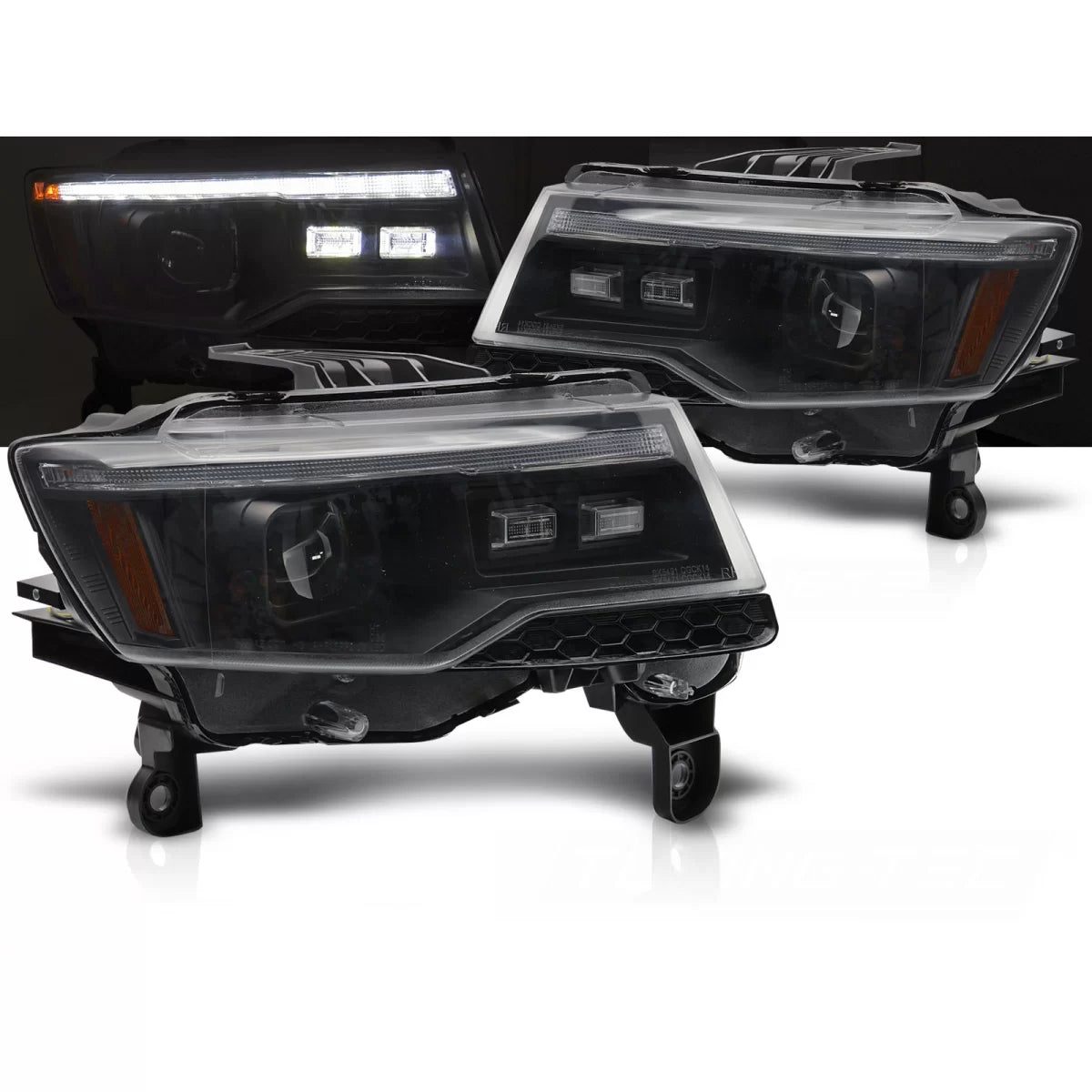 Kit Fari Tubo Nero Sequenziale HID per Jeep Grand Cherokee 14-21