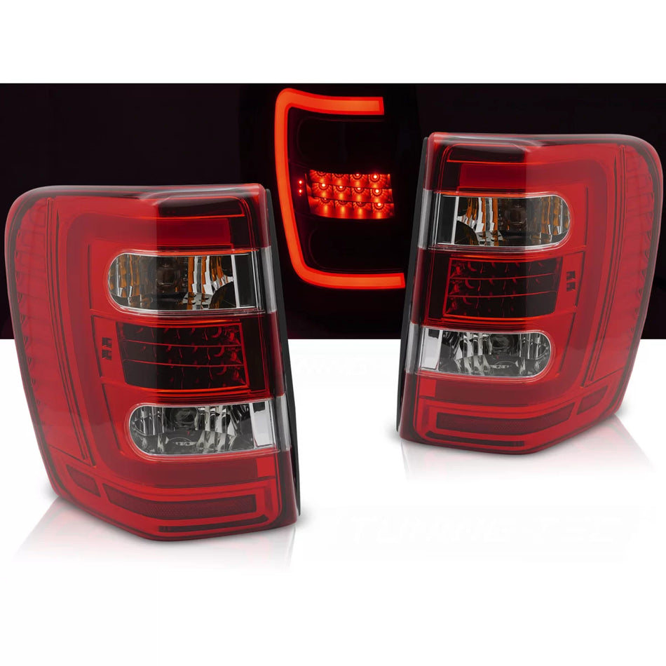 Faro Posteriore Rosso Bianco LED per Jeep Grand Cherokee 99-05.05