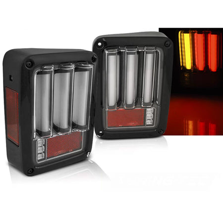 Barra LED Nera Anteriore Jeep Wrangler Jk 07-18