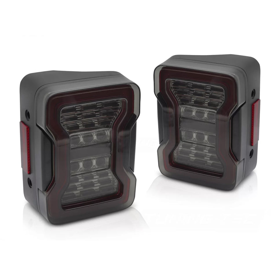 Fanale Posteriore LED Fumé per Jeep Wrangler Jk 07-18