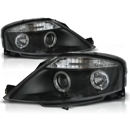 Fanale Anteriore Angel Eyes Nero per Citroën C3 03.02-09