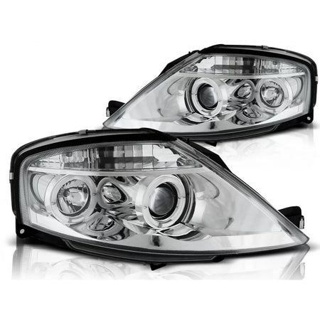 Fanale Angel Eyes Cromato Anteriore Citroën C3 03.02-09