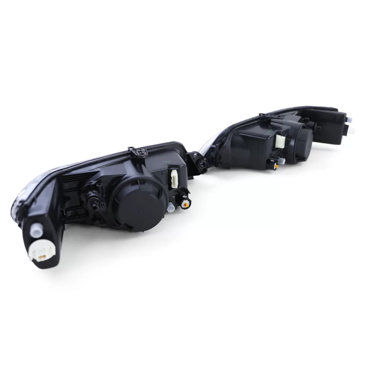 Fari Anteriori Trasparenti Neri Coppia per Peugeot 306 dal 97