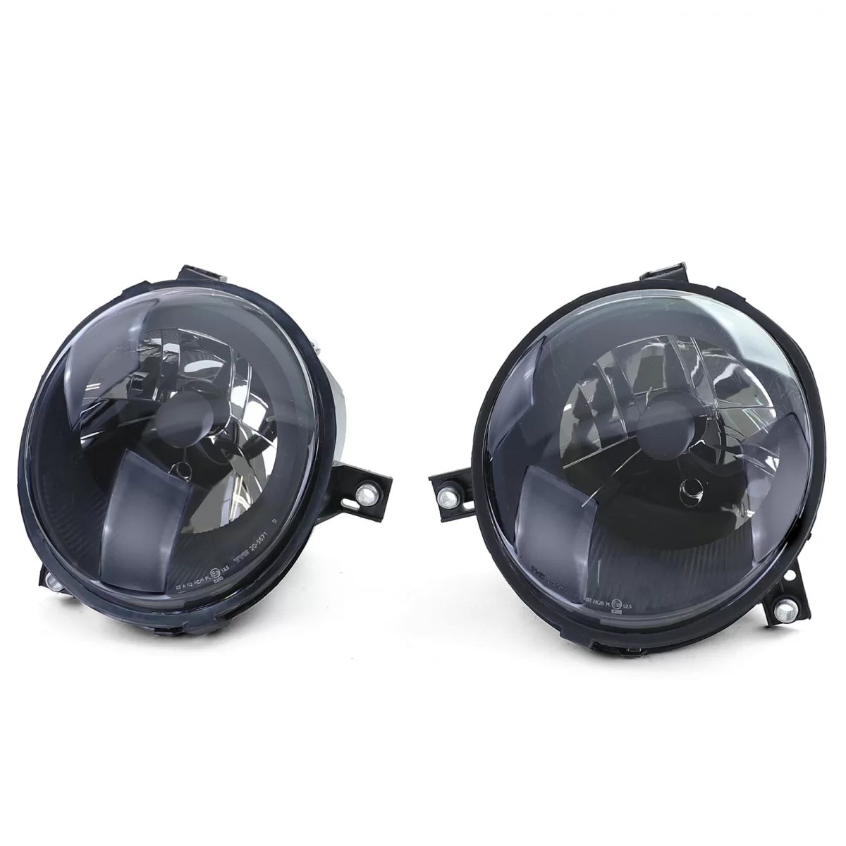Fari Anteriori Vetro Chiaro H4 Fumè Nero Coppia per Volkswagen Lupo 98-05