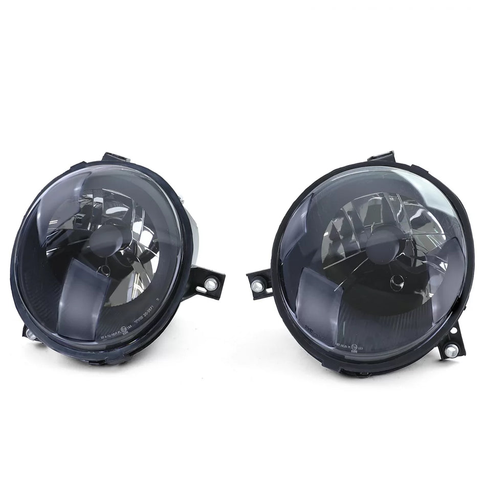 Fari Anteriori Vetro Chiaro H4 Fumè Nero Coppia per Volkswagen Lupo 98-05