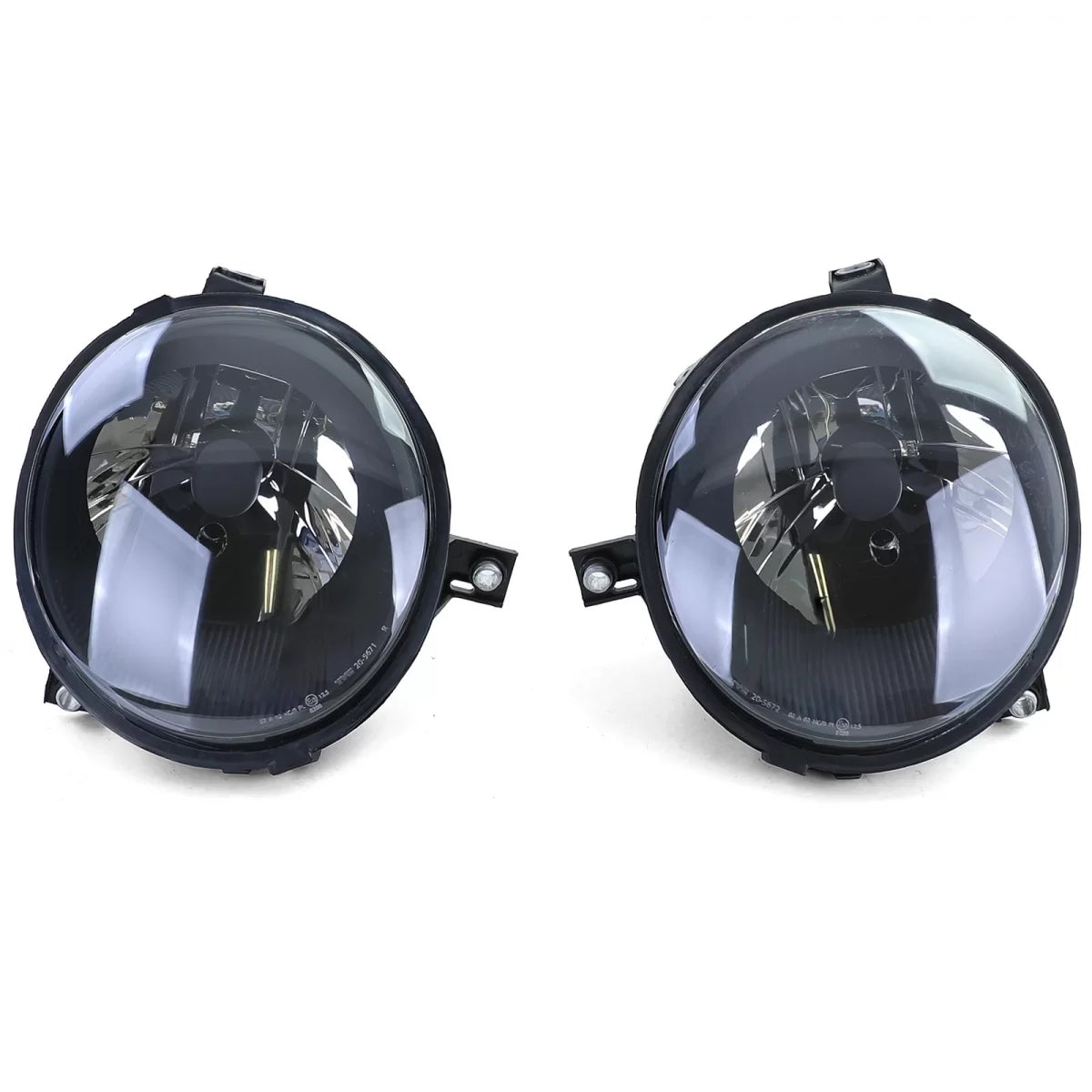 Fari Anteriori Vetro Chiaro H4 Fumè Nero Coppia per Volkswagen Lupo 98-05