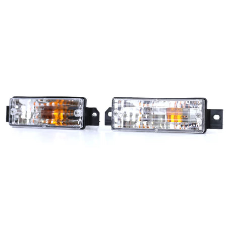 Fanali Indicatori Bianchi con Luce Posizione e Lampadine per BMW Serie 3 E30