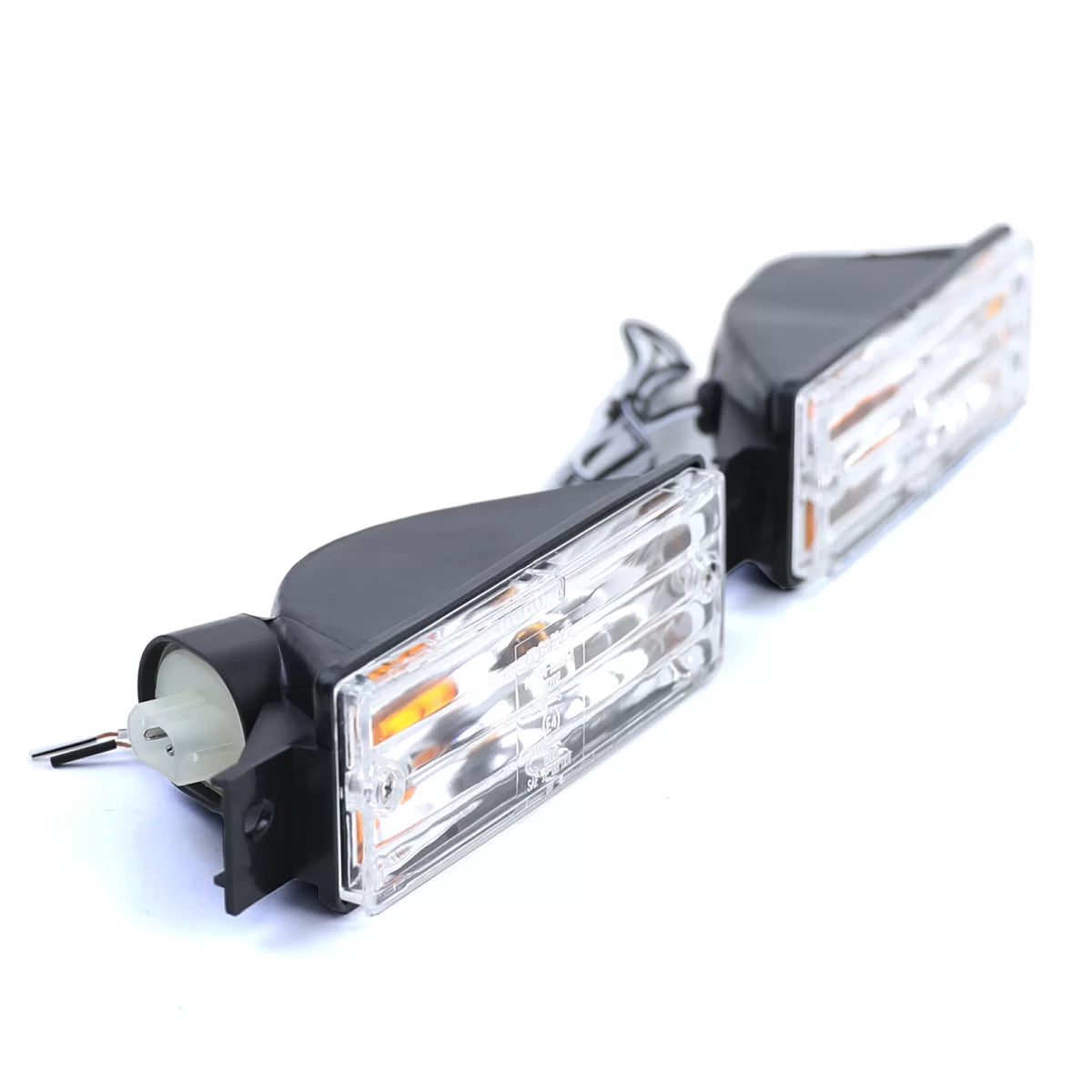 Fanali Indicatori Bianchi con Luce Posizione e Lampadine per BMW Serie 3 E30