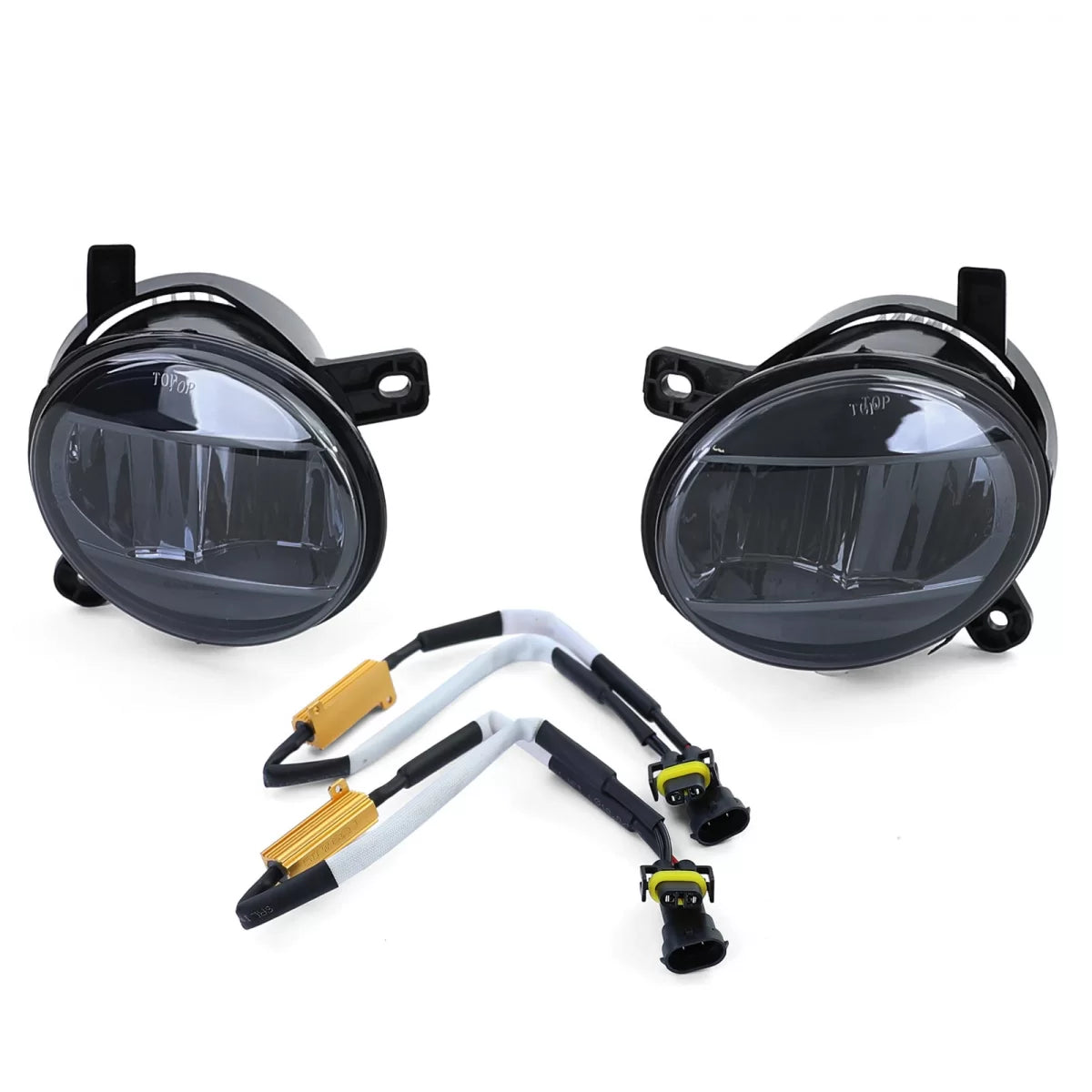 Fendinebbia LED Vetro Trasparente Fumé Nero per Audi A4 8K A6 4F Q5 Seat Exeo