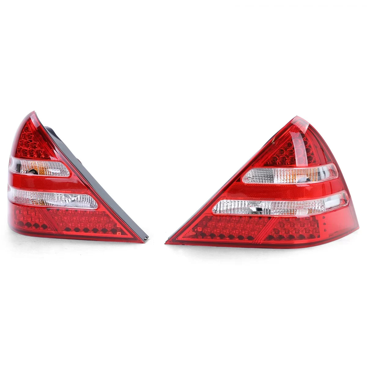 Fanali Posteriori LED Rossi Trasparenti Coppia per Mercedes SLK R170 96-04