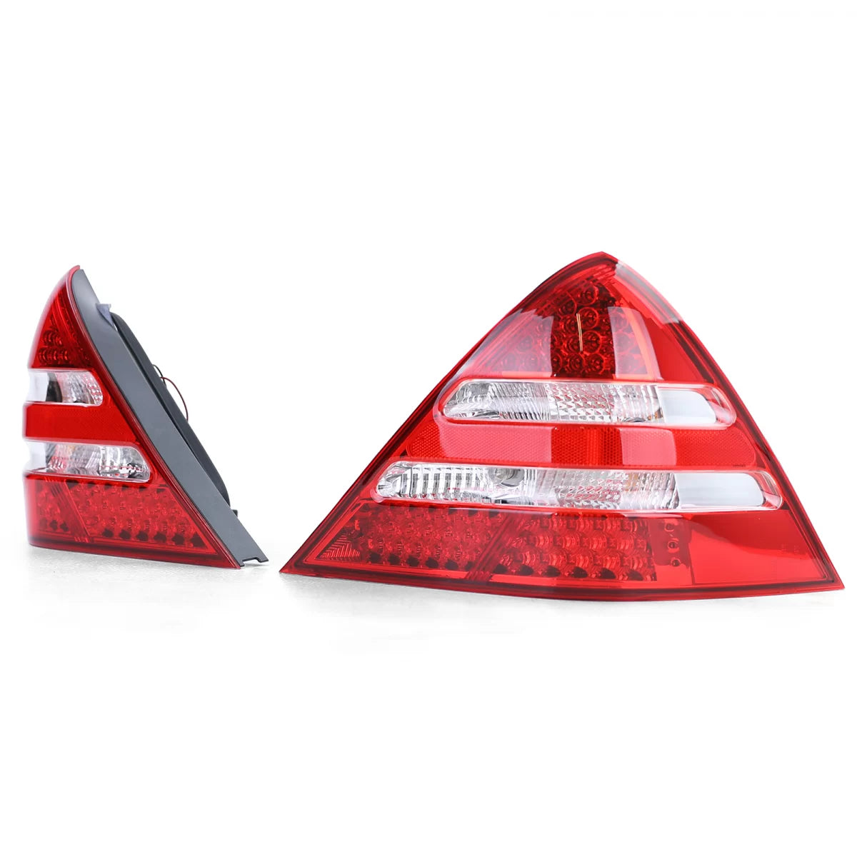 Fanali Posteriori LED Rossi Trasparenti Coppia per Mercedes SLK R170 96-04