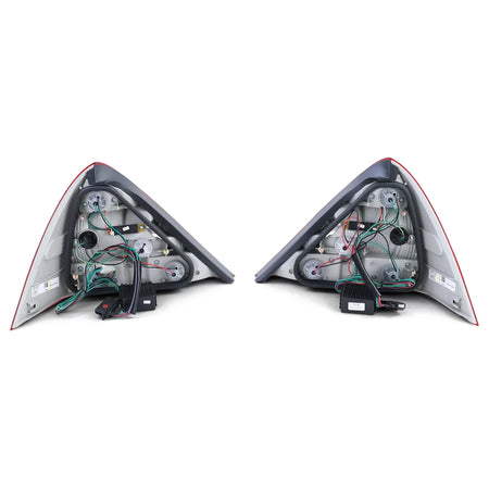 Fanali Posteriori LED Rossi Trasparenti Coppia per Mercedes SLK R170 96-04