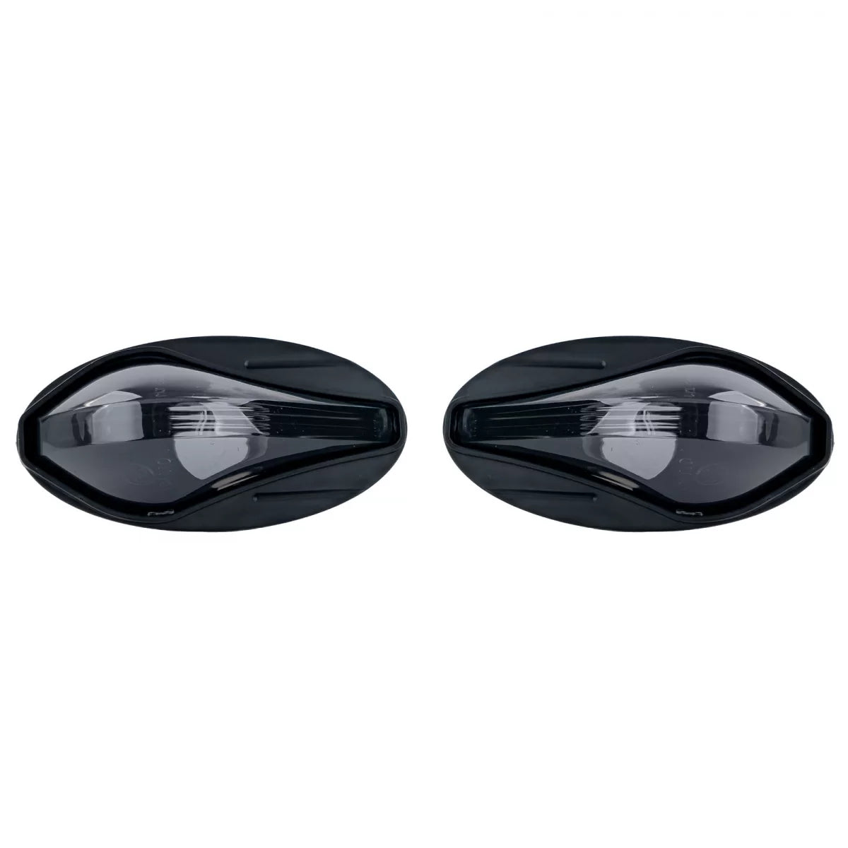 Fanale Freccia Laterale Vetro Trasparente Nero per Peugeot 107 206 Sw Cc 307