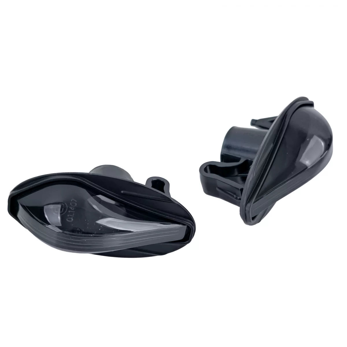 Fanale Freccia Laterale Vetro Trasparente Nero per Peugeot 107 206 Sw Cc 307