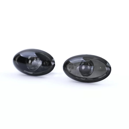 Fanale Freccia Laterale Vetro Trasparente Fumo Nero per Peugeot 107 206 Sw Cc