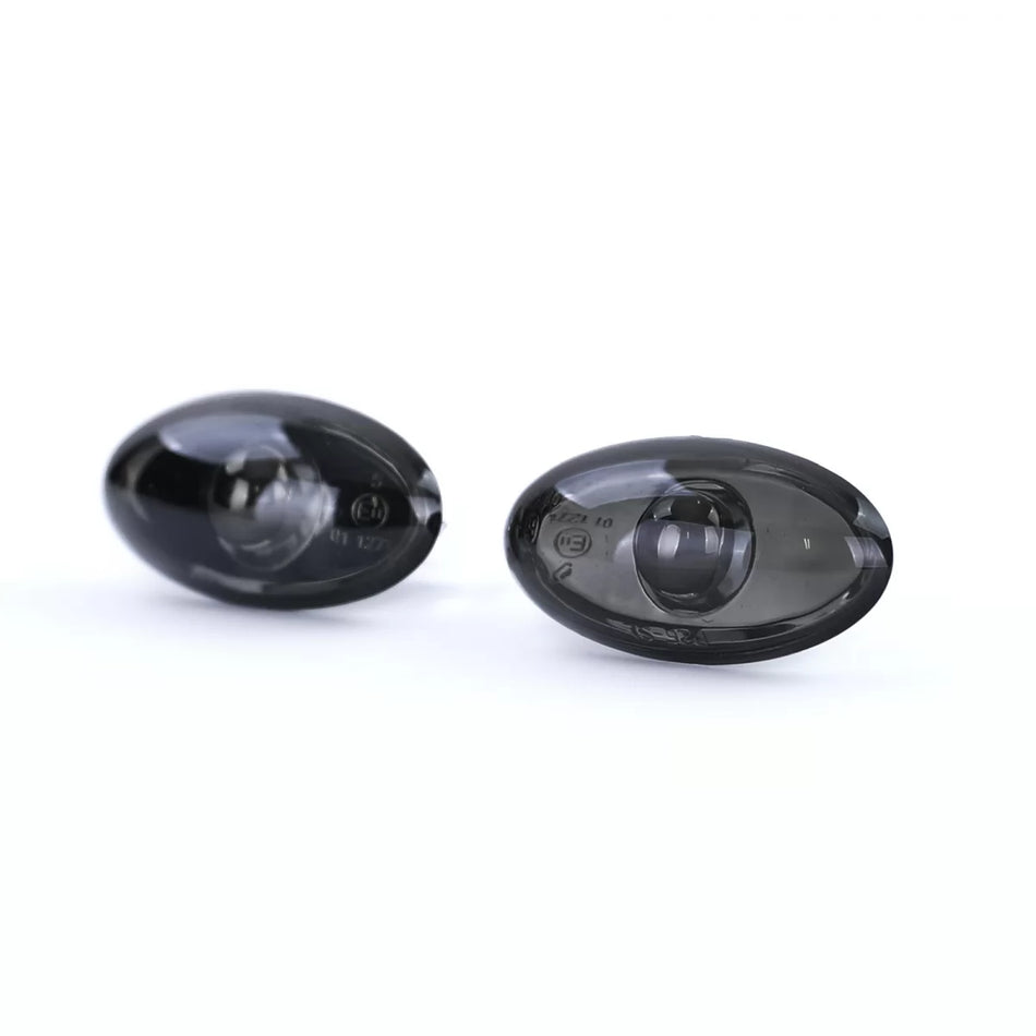 Fanale Freccia Laterale Vetro Trasparente Fumo Nero per Peugeot 107 206 Sw Cc
