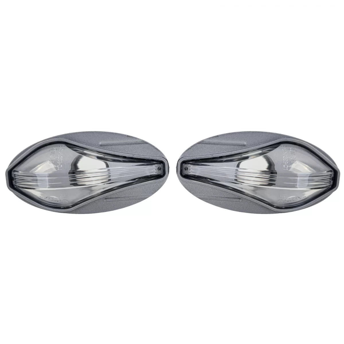 Fanale Freccia Laterale Vetro Trasparente Cromato per Citroën C1 C2 C3 C4 C5