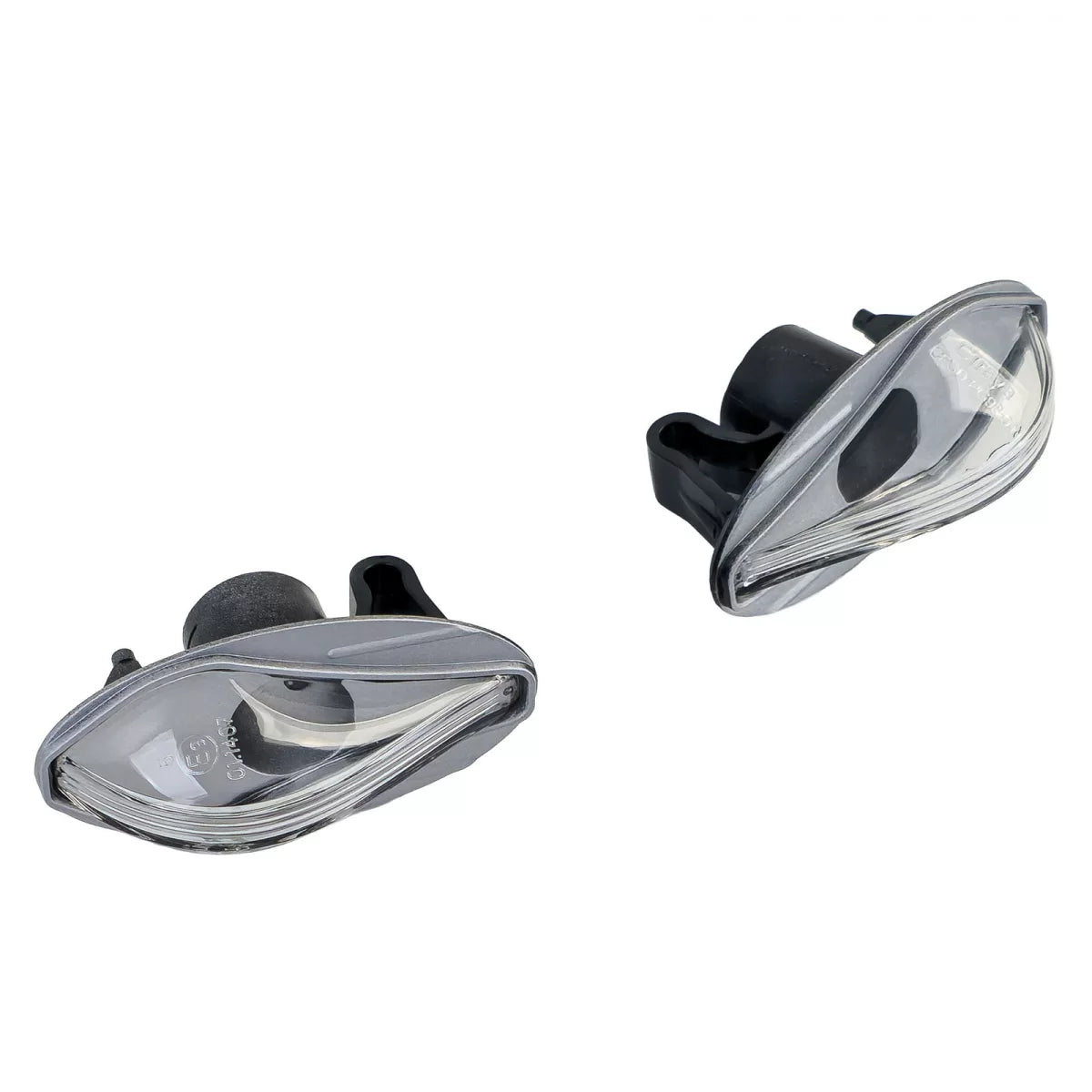 Fanale Freccia Laterale Vetro Trasparente Cromato per Citroën C1 C2 C3 C4 C5