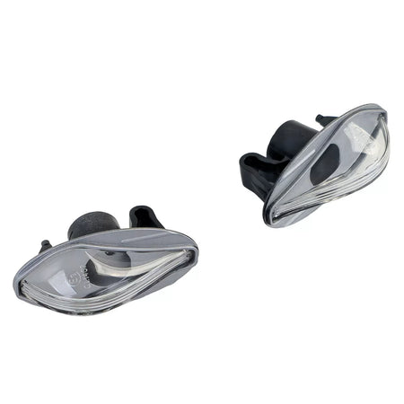 Fanale Freccia Laterale Vetro Trasparente Cromato per Citroën C1 C2 C3 C4 C5