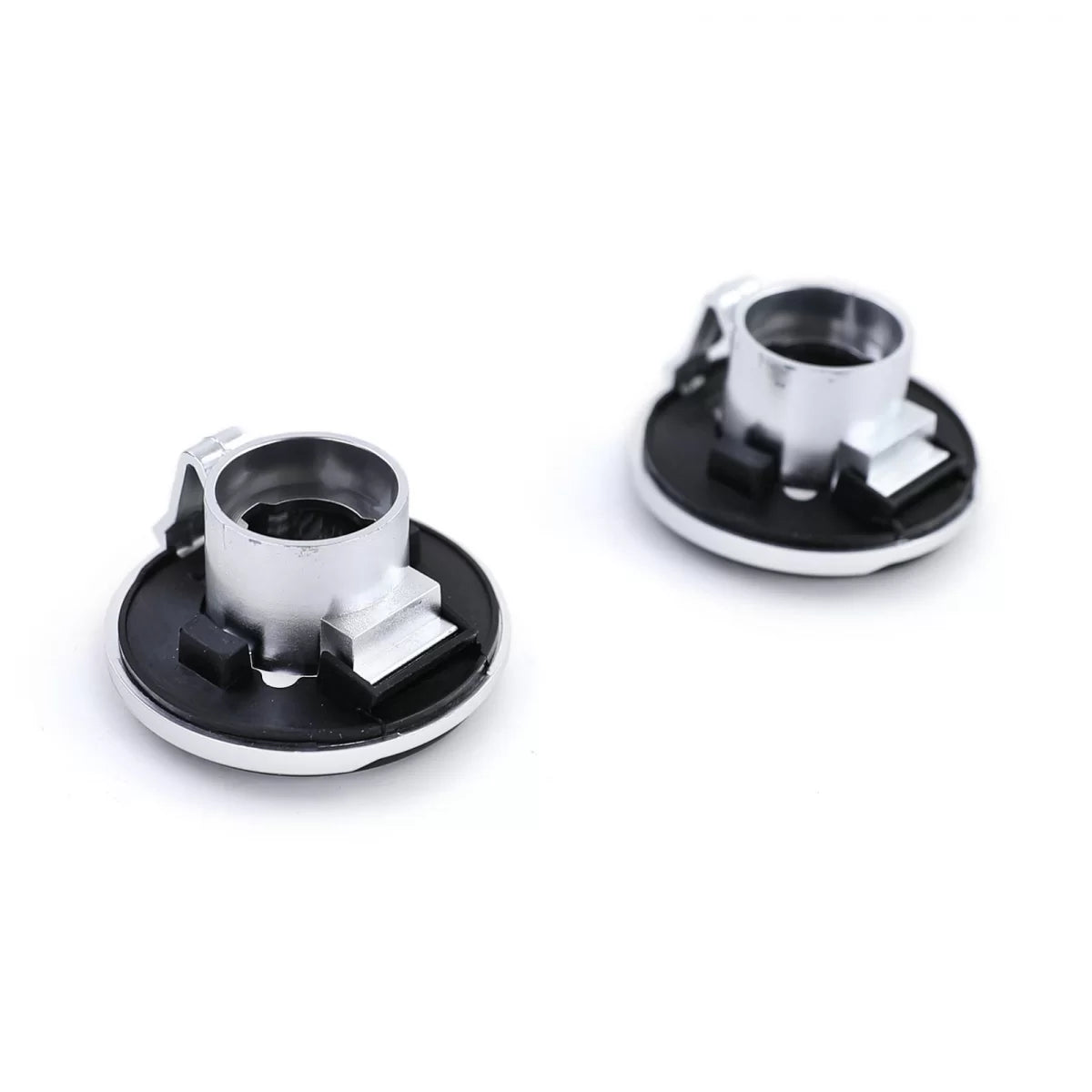 Fanali Indicatori Laterali Vetro Trasparente Fumo Nero con Cromatura per Mazda