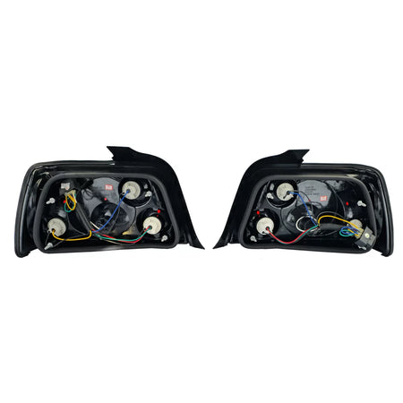 Fanali Posteriori Vetro Trasparente Neri per BMW Serie 3 E36 Berlina 1990-1998