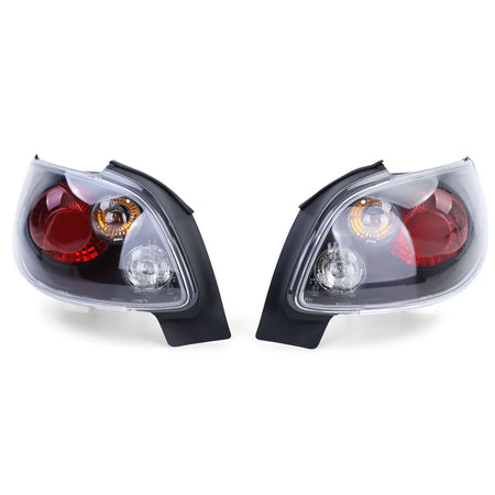 Fanali Posteriori Vetro Trasparente Neri per Peugeot 206 Cc 00-08
