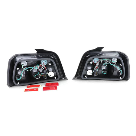 Fanali Posteriori Vetro Chiaro Fumo Nero per BMW Serie 3 E36 Berlina 1990-1999