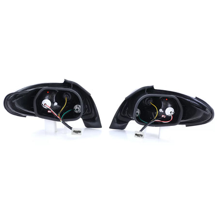 Fanali Posteriori Vetro Trasparente Cromato per Peugeot 206 Cc 00-08