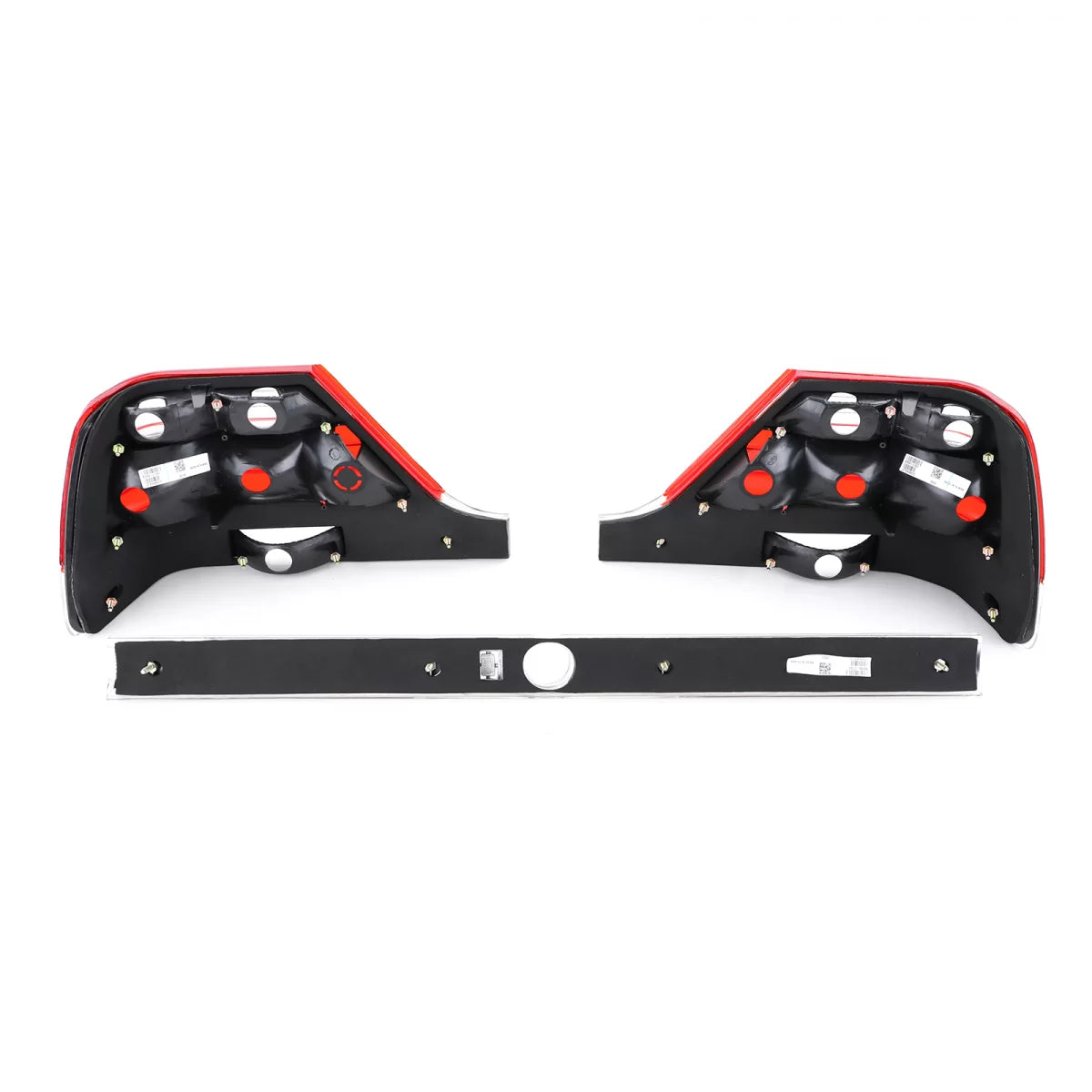 Fanali Posteriori Trasparenti con Fascia Rossa per Mercedes Classe S W140 94-98