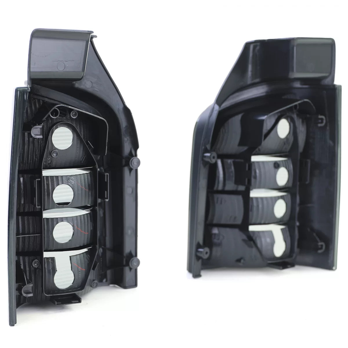 Fanali Posteriori Vetro Trasparente Fumo Nero per Volkswagen Bus T5 2003-2009